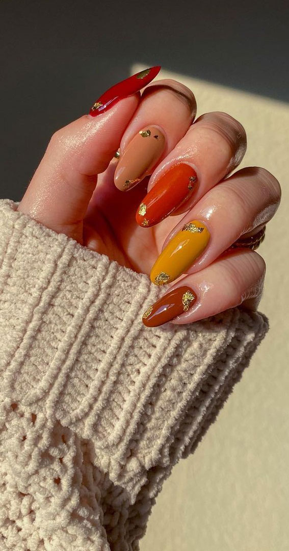 thanksgiving acrylic nail designs