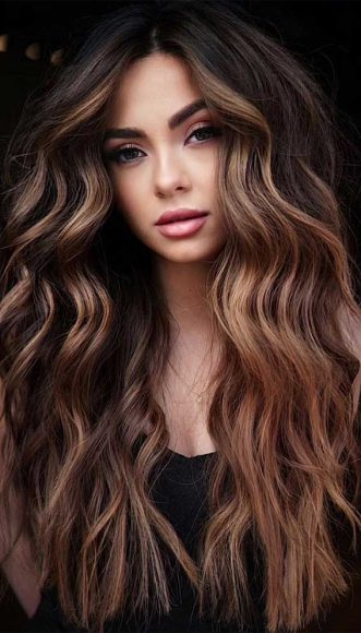 50 Trendy Hair Colors To Wear in Winter : Dark Chocolate with Coffee ...