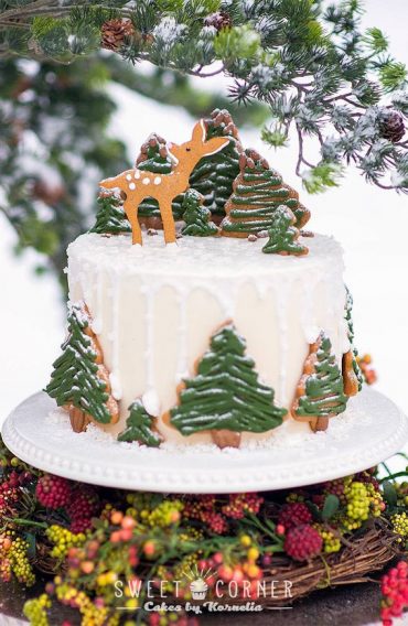 20 Pretty Festive Cakes For Birthday & Holidays : Gingerbread Cake