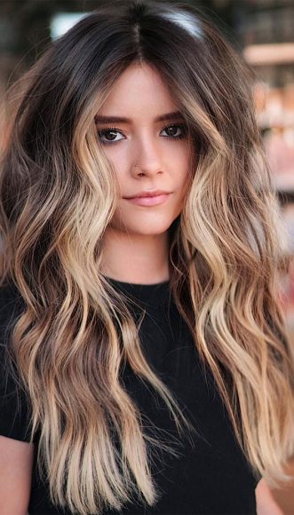 The 45 Prettiest Hair Colours For Winter : Brunette Long Hair with ...