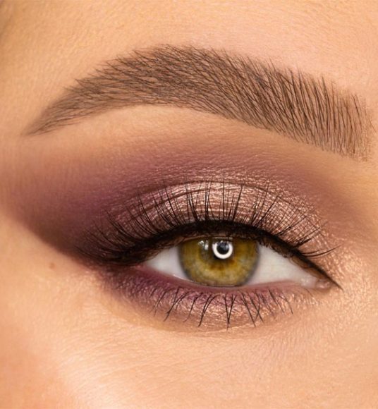 29 Winter Makeup Trends Freshen Up Your Look This Winter Berry Rose Gold Eye Makeup And Wicked