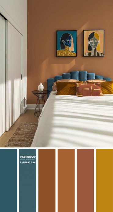 14 Beautiful Bedroom Colour Schemes : Two-toned Bedroom