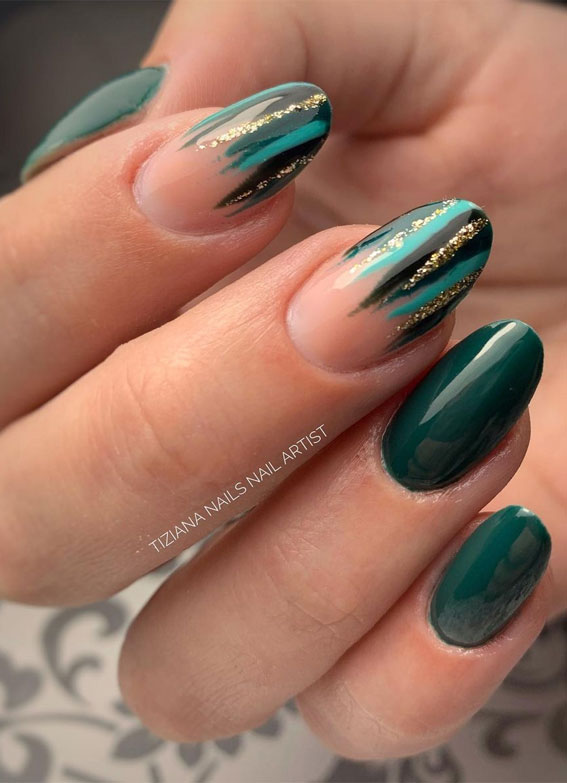 Whats Up Nails - Teal Good Moment Nail Polish Dark Teal with Gold to Green  Iridescent Glitter Lacquer Varnish Made in USA 12 Free Cruelty Free Vegan  Clean - Walmart.com