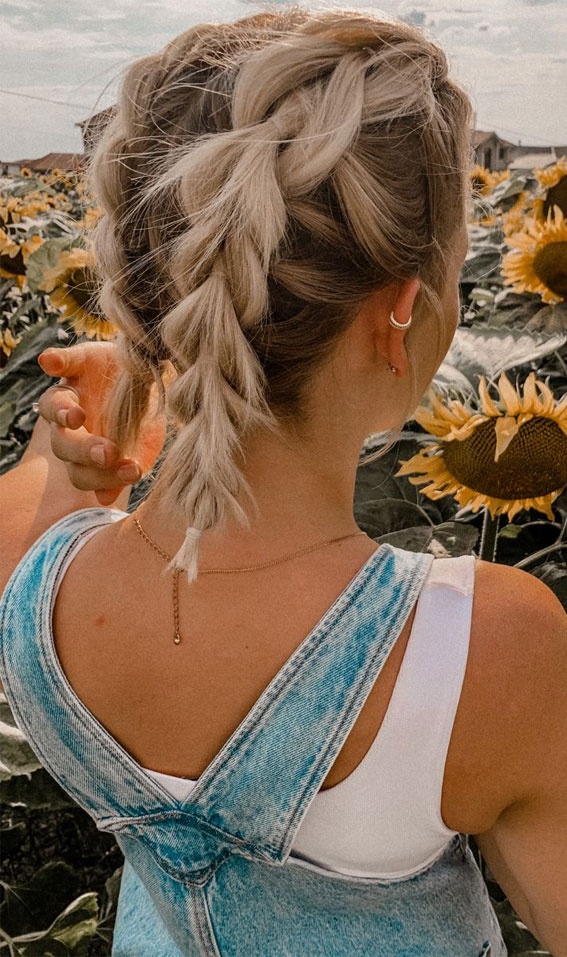 35 Cute and Cool Hairstyles for Teenage Girl : Pull Through Braid
