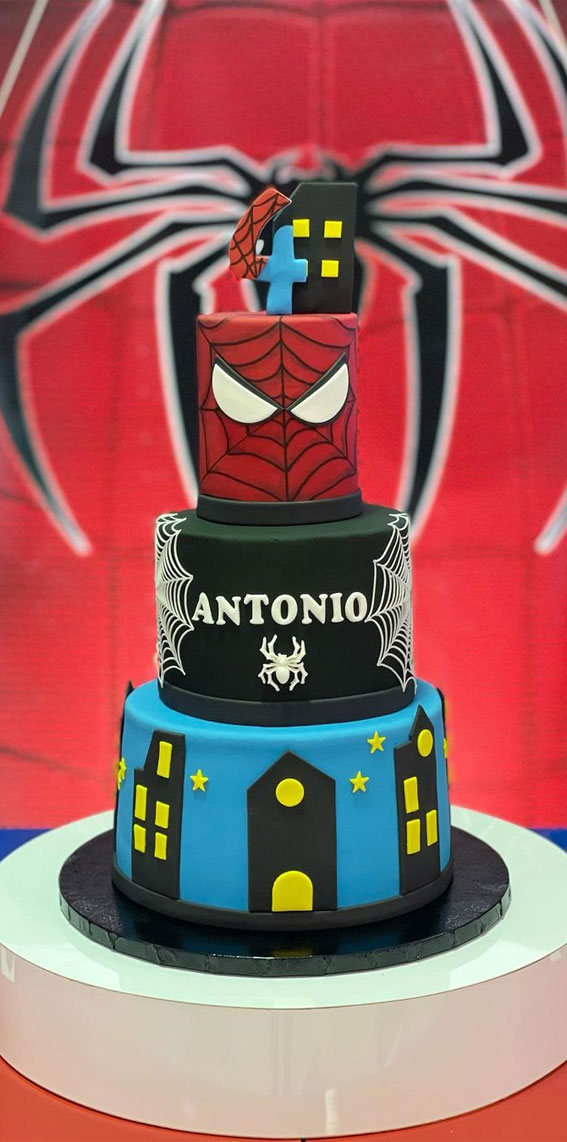 20+Spiderman Birthday Cake Ideas : Cake for 4th Celebration