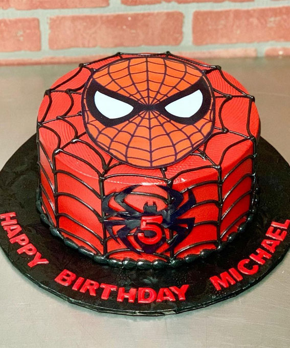 Spiderman cake 🎂🕸️🕷️🕸️🕷️ #spiderman #spidey #birthdayboy #fondantcake  #rumisweets | Instagram