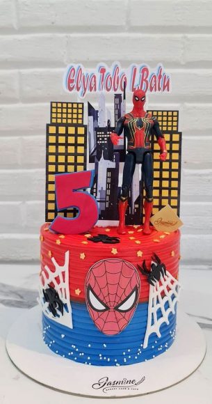 20+Spiderman Birthday Cake Ideas : Fifth Birthday Cake