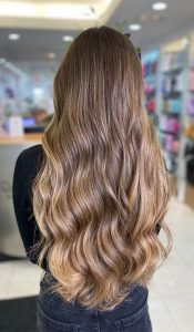 32 Beautiful Golden Brown Hair Color Ideas : Balayage Highlights