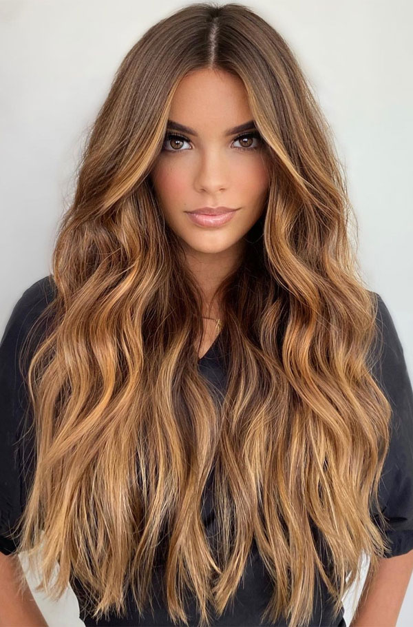 medium golden brown hair color pictures