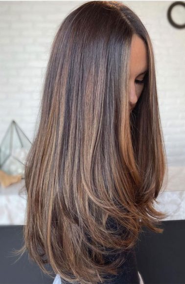 32 Beautiful Golden Brown Hair Color Ideas : Bronze Balayage