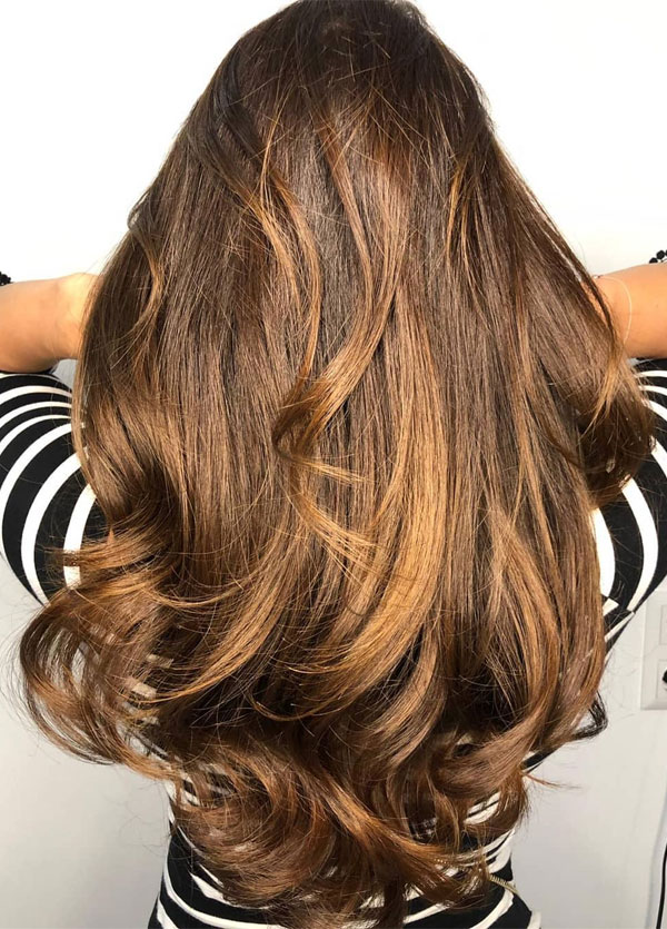 32 Beautiful Golden Brown Hair Color Ideas Shiny Golden Brown Highlights 