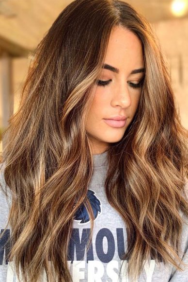 50 Stylish Brown Hair Colors & Styles for 2022 : Light Brown with Honey ...