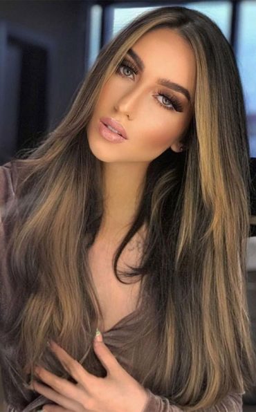 50 Stylish Brown Hair Colors & Styles For 2022 : Dark Chocolate With ...