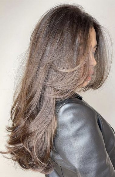 40 Trendiest Hair Colors For 2022 Espresso Brown Layered Hairstyle