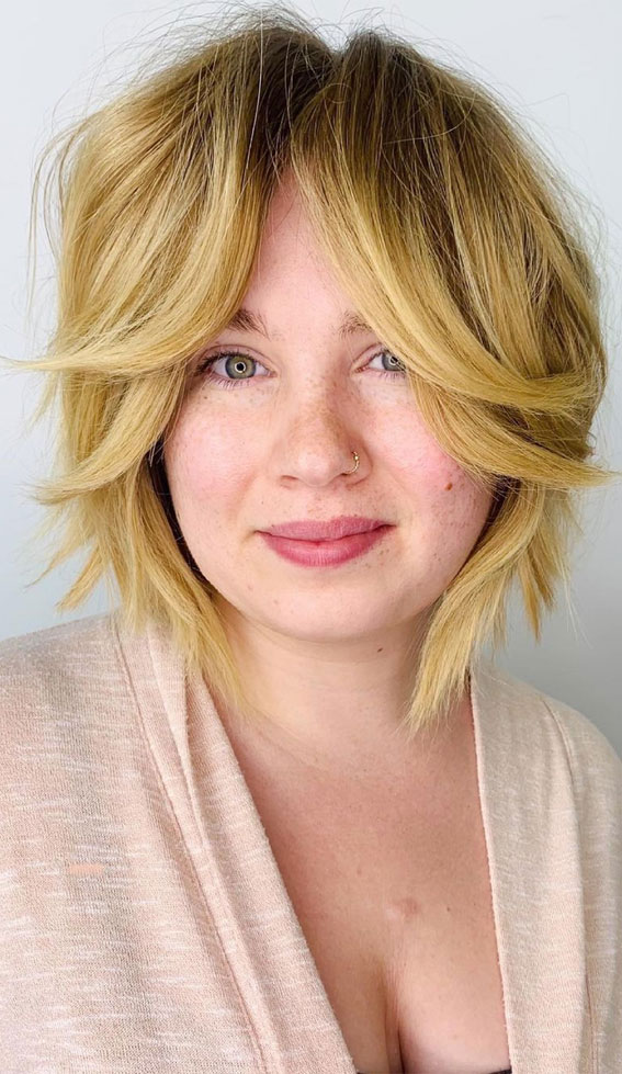 50 Short Hairstyles That Looks so Sassy : Soft Bob with Face Framing