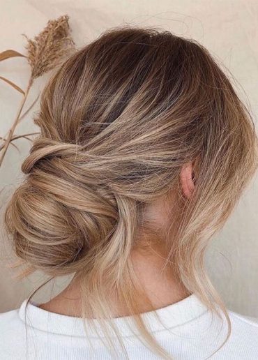 50 Best Updo Hairstyles For Trendy Looks In 2022 Messy Low Chignon 0381