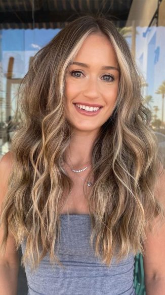 40 Cute Money Piece Hair Highlights Toasted Almond With Blonde Money Piece 