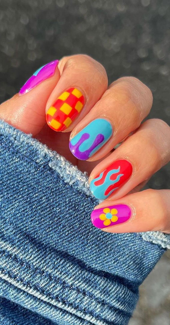 42 Cute Summer Nails For 2022 For Every Style Monochromatic Mix N Match