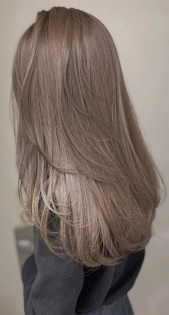 50 Cute New Hair Color Trends 2022 Light Ash Brown Pecan