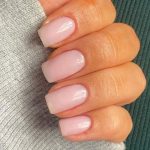27 Barely There Nail Designs For Any Skin Tone : Creamy Pink Sheer Nails