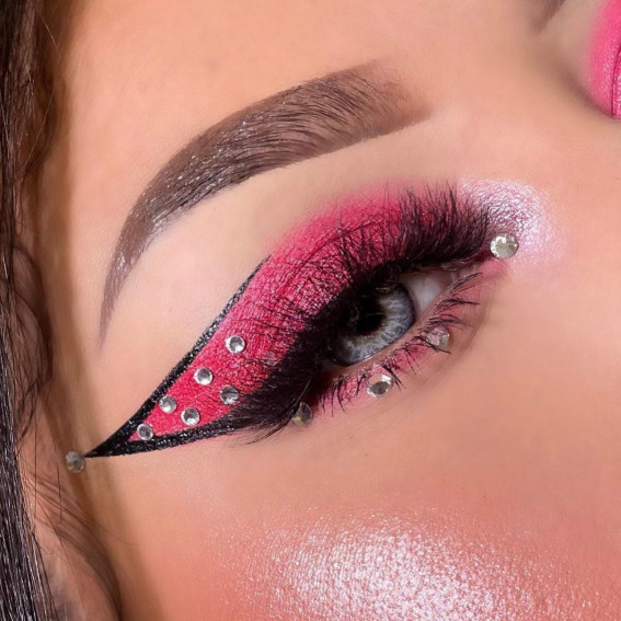 This Rhinestone Makeup Is Perfect For *Any* Party -  Fashion Blog