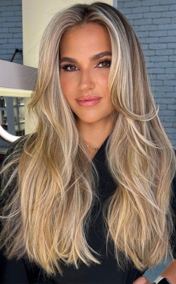 40 Trendy Haircuts For Women To Try in 2022 : Dimensional Blonde + Long ...