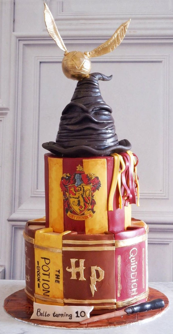 33 Best Harry Potter Cakes in 2022 : Spell Books + Harry’s Scarf + Sorting Hat