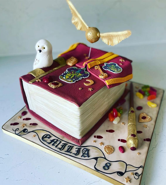 33 Best Harry Potter Cakes in 2022 : Spell Book Cake