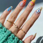 40 Awesome Nail Ideas You Should Try : Mixed Fun Almond Nails