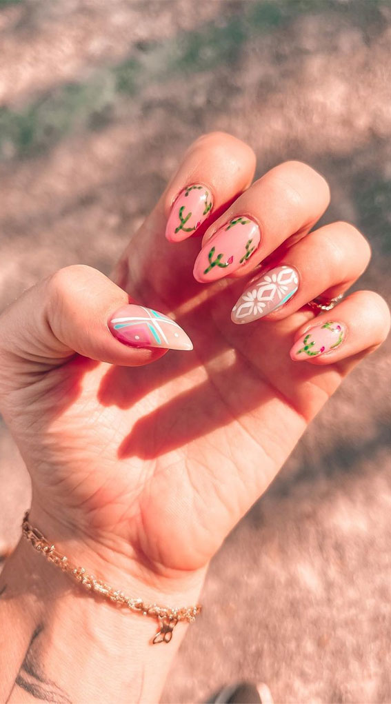 40 Awesome Nail Ideas You Should Try : Cactus Nails