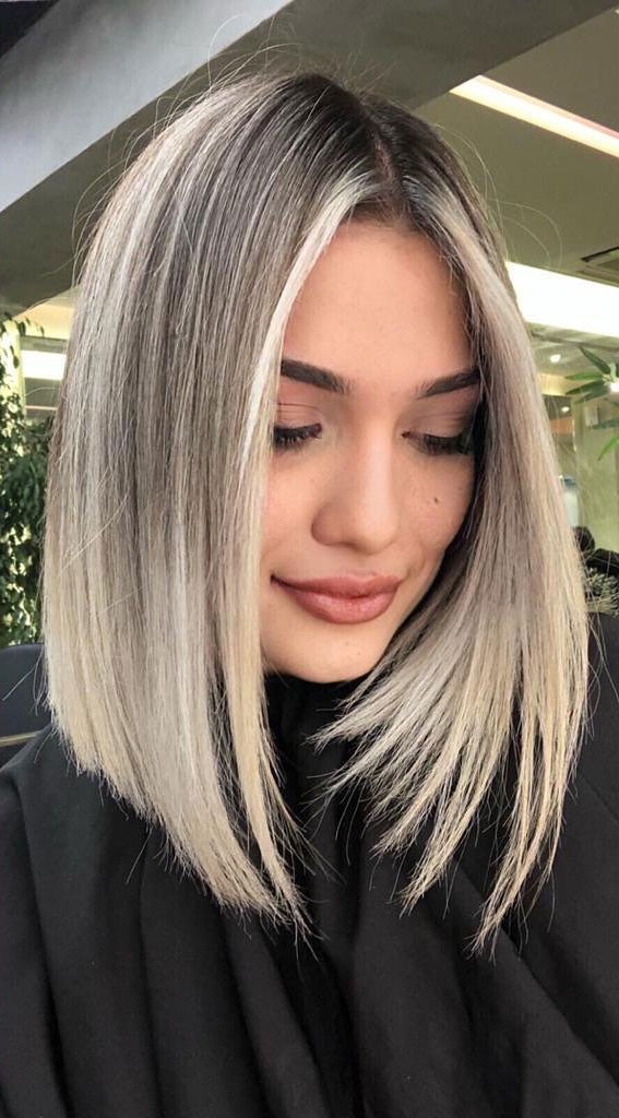 40 Trendy Lob Haircuts And Hairstyles In 2022 Smokey Blonde Lob 