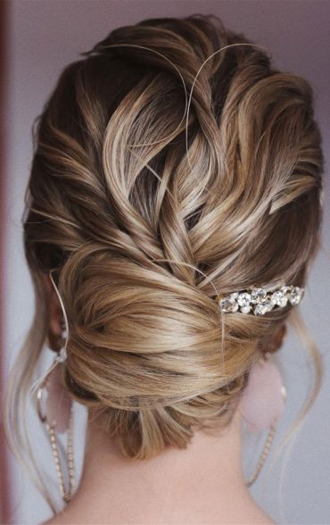 50 Stunning Updos For Any Occasion in 2022 : Textured Low Bun with ...