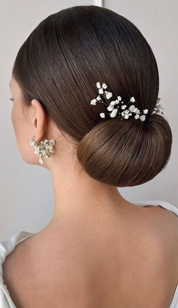50 Stunning Updos For Any Occasion in 2022 : Sleek & Simple Low Bun