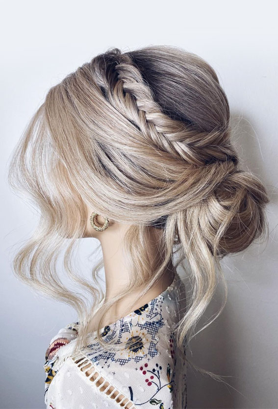 50 Stunning Updos For Any Occasion in 2022 : Braided Boho Updo