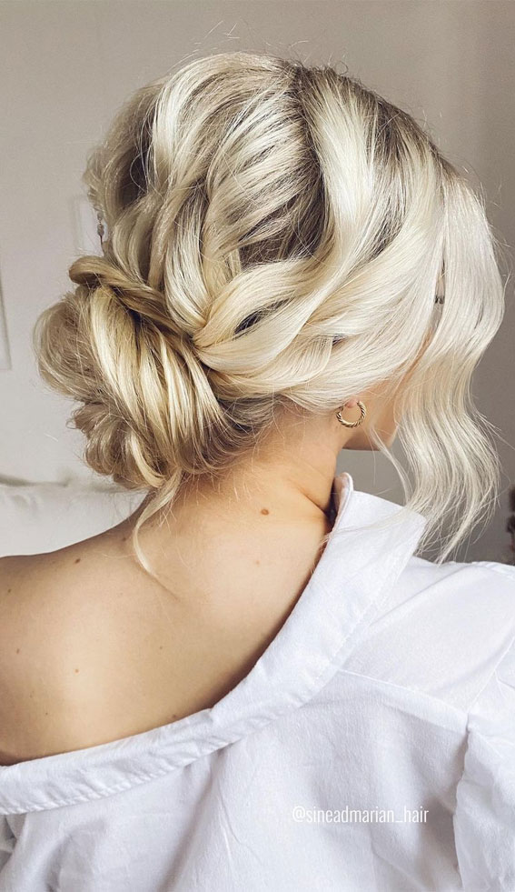 50 Stunning Updos For Any Occasion in 2022 : Soft, Romantic & Messy Updo