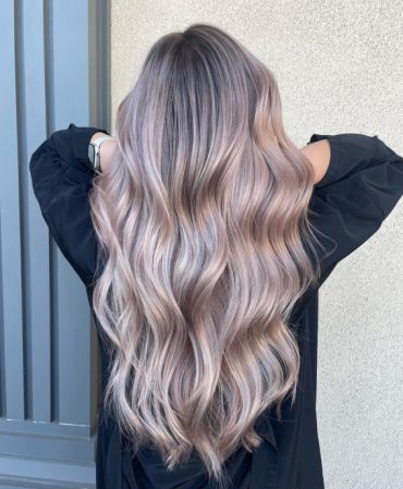 32 Milk Tea Hair Colour Ideas & Styles : Ash Milk Tea with Babylights