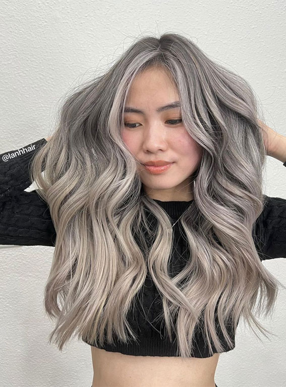 34 Silver Balayage Hair Ideas That Maximize the Chrome Trend