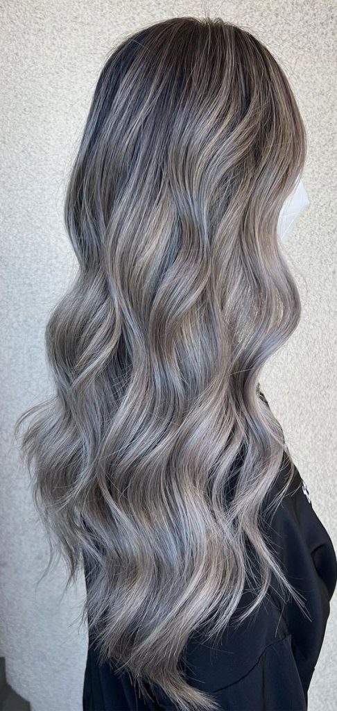 32 Ash Blonde Hair Colors & Styles : Long Hair Ash Blonde Babylights