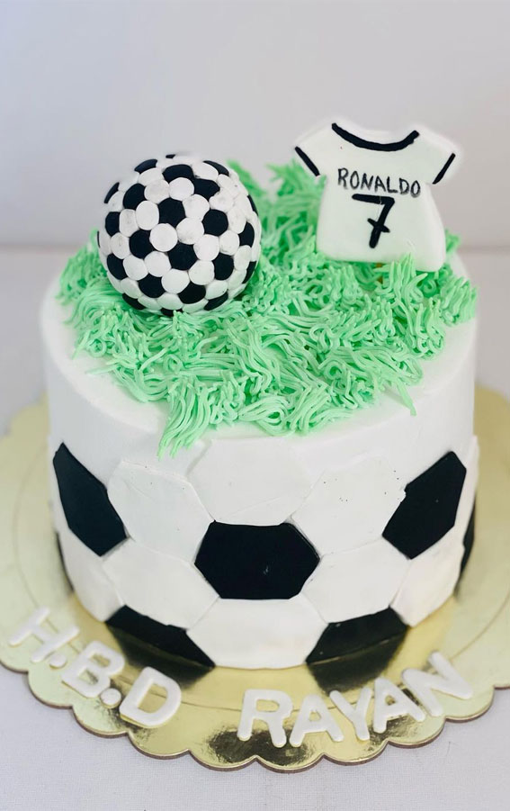 45 Awesome Football Birthday Cake Ideas : Simple Football Theme Cake