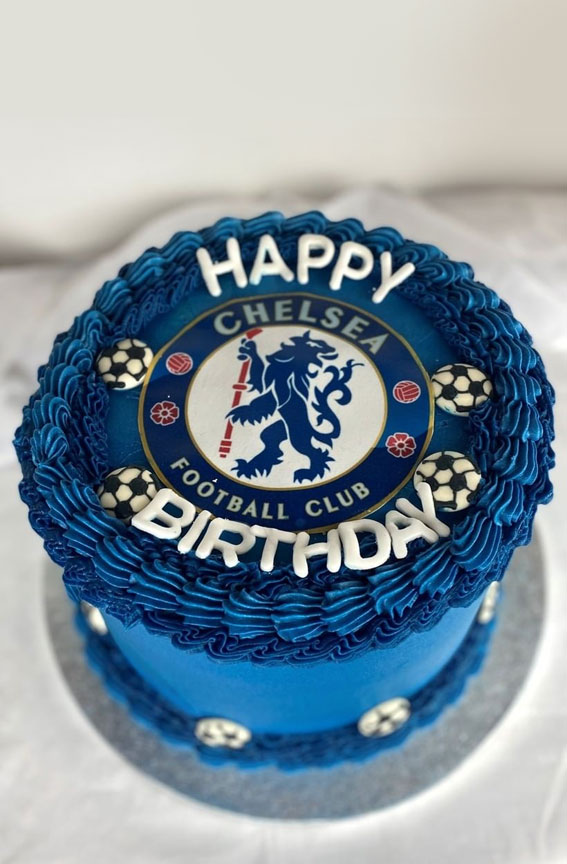 45 Awesome Football Birthday Cake Ideas : Chocolate Cake and Buttercream