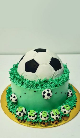 45 Awesome Football Birthday Cake Ideas : Red Velvet Cake