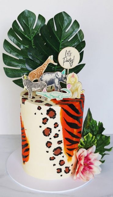 31 Two Wild Birthday Cake Ideas Tiger And Leopard Print Wild Cake