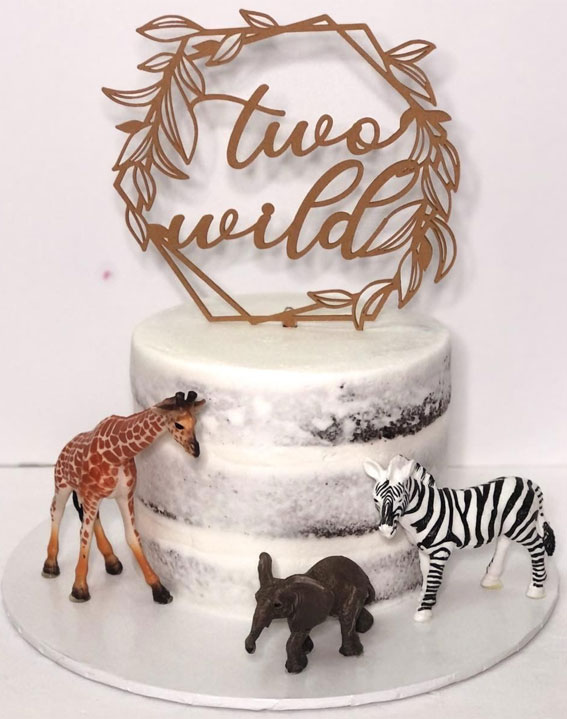 31 Two Wild Birthday Cake Ideas : Semi-Naked Wild Theme Cake