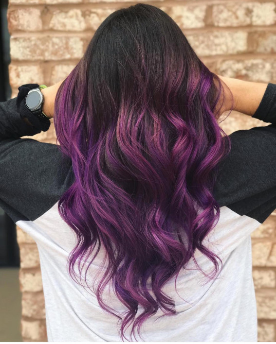 red purple hair color ideas