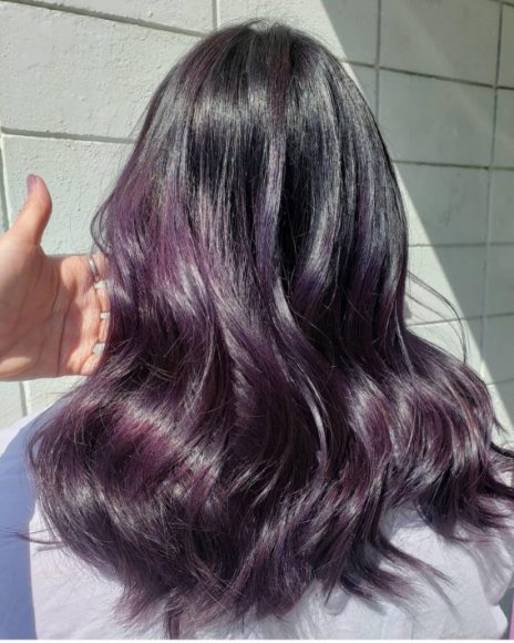 25 Blackberry Hair Color Ideas : Plum, Blackberry and Brown Ombre Hair