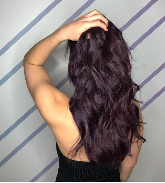 25 Blackberry Hair Color Ideas : Blackberry + Red Wine Hair