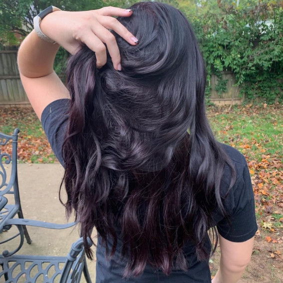 black eggplant hair color