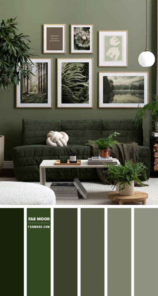 5 Calming Colours That Perfect for Living Room : Green Living Room