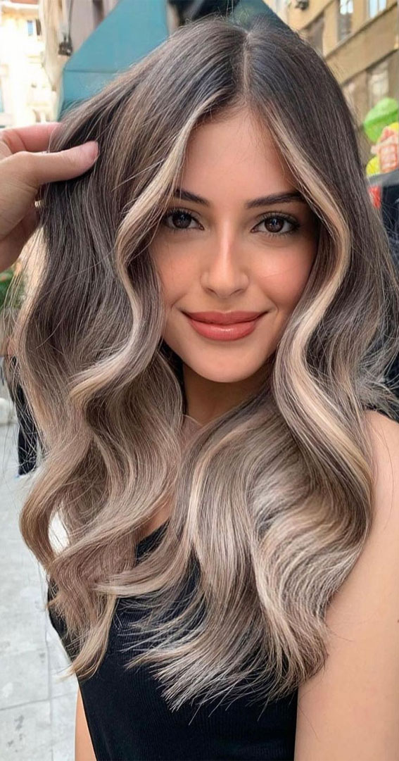 50 Hair Colours Ideas That Are Trending Now : Brunette Blonde Balayage