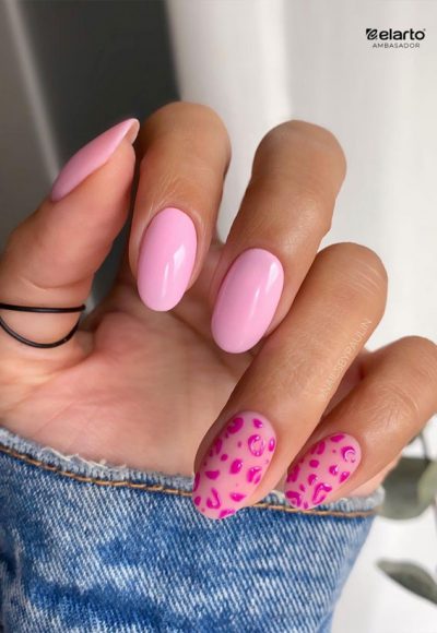 50 Pretty Summer Nails In 2022 For Every Taste Pink Leopard Matte Nails